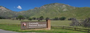 Coronado National Memorial sign