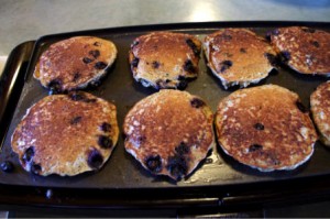 Blue Berry Bread Pudding Pancakes