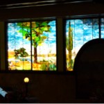 Partial Picture of the 40 foot stain glass window in the Gadsen Hotel