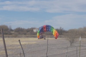 Paraplane chute inflation picture