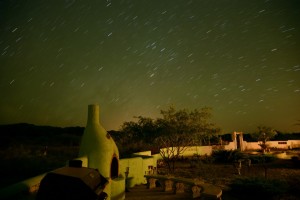 Stargazing on back patio picture