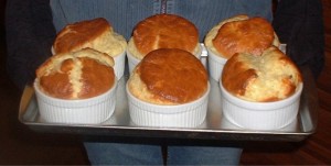Souffles out of the oven