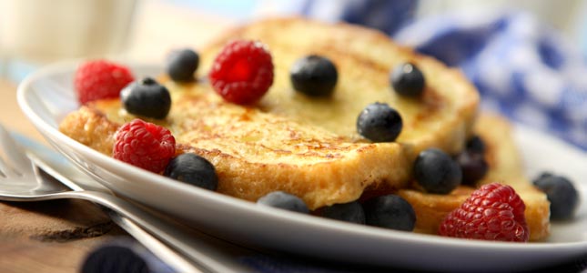 Berry french toast breakfast